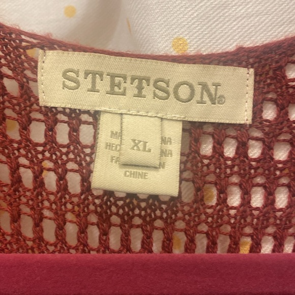 Stetson Knot Kimono Vest XL - Picture 2 of 5